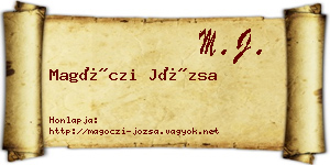 Magóczi Józsa névjegykártya
